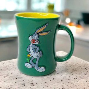 Looney Tunes Bugs Bunny Green Yellow Xpres Mug Thailand 2006 4.5"